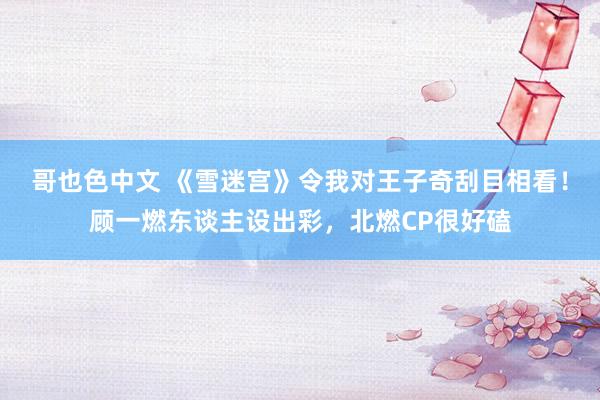 哥也色中文 《雪迷宫》令我对王子奇刮目相看！顾一燃东谈主设出彩，北燃CP很好磕